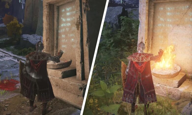 Elden Ring: todas las ubicaciones de los pilares de llamas en Nokron (Regal Ancestor Spirit)