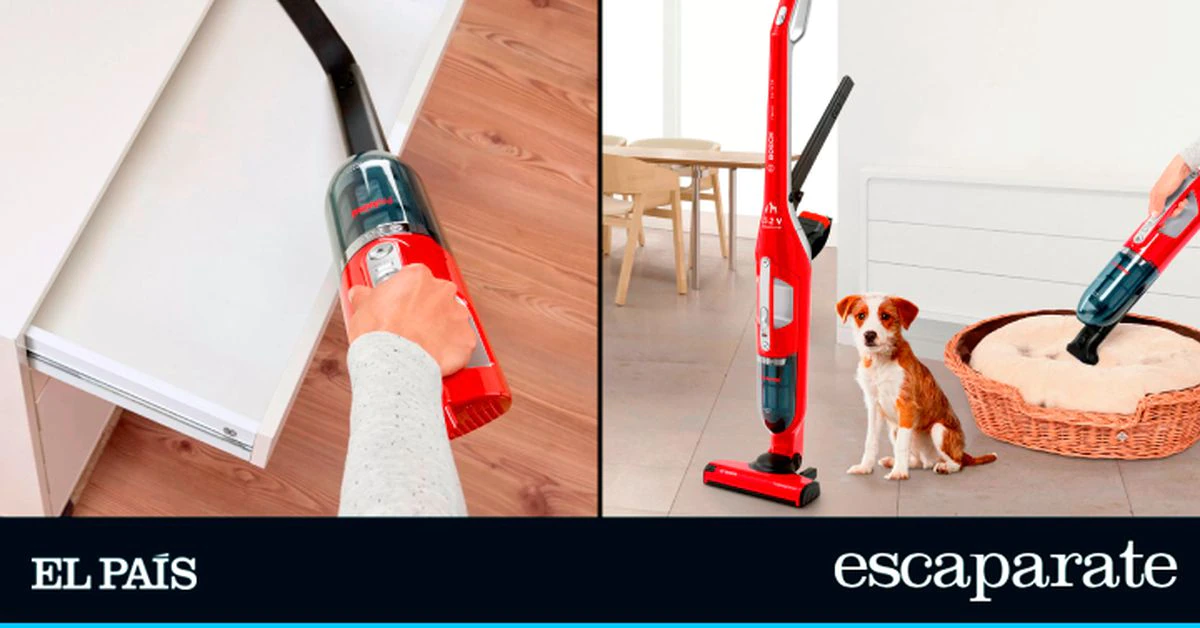 La aspiradora sin cable 2 en 1 de Bosch con descuento: diseño moderno y potencia mejorada para eliminar el pelo de mascota