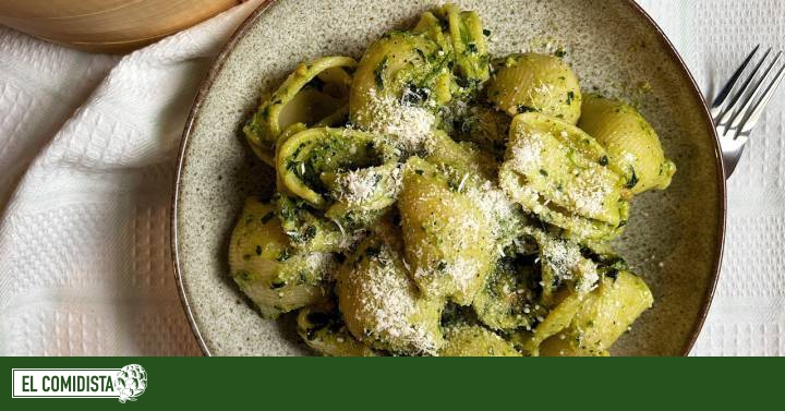 Pasta con pesto tailandés