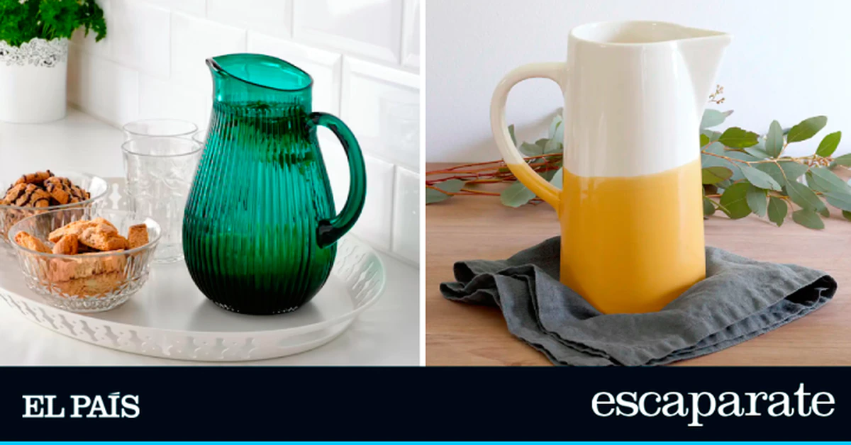 Ocho jarras para el agua estilosas y funcionales