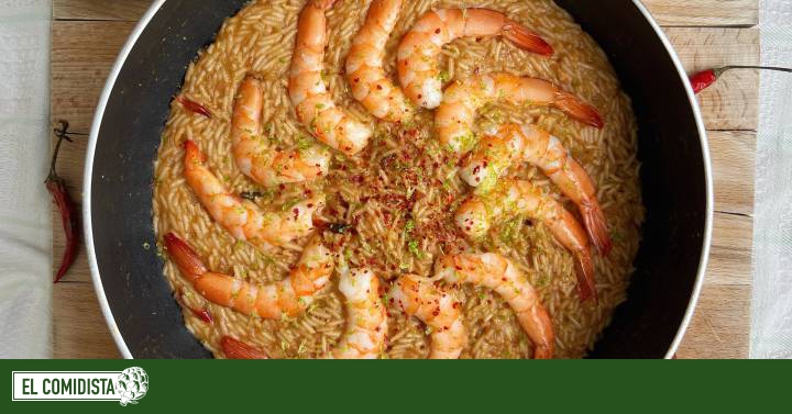 Risotto en versión tailandesa