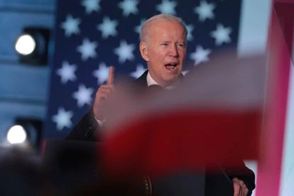 Joe Biden, durante su discurso en el Castillo Real de Varsovia, el pasado sábado. 