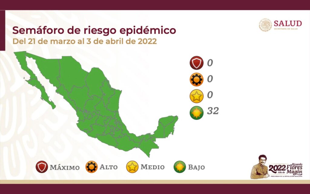 A partir del lunes, todo México se pinta de verde en el Semáforo Covid-19