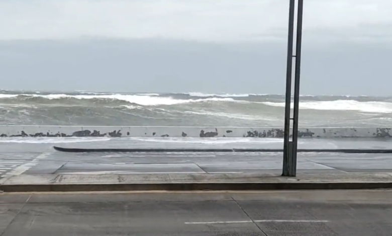 Activan alerta gris en Veracruz por frente frío; 'Norte' golpeará la costa | Video