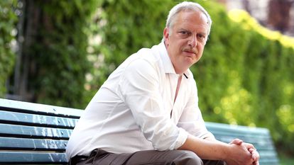 El escritor Antonio Scurati, en abril de 2021 en Milán.