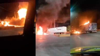 Balaceras, persecuciones y vehículos incendiados en Nuevo Laredo tras captura de capo