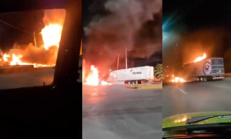 Balaceras, persecuciones y vehículos incendiados en Nuevo Laredo tras captura de capo
