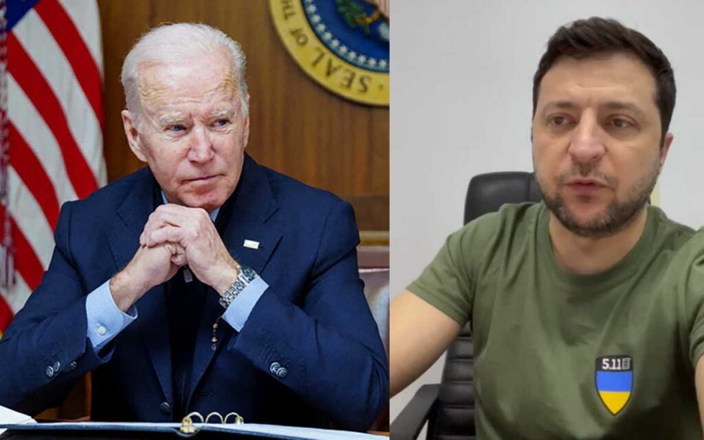 Biden habla con Zelensky para recibir información actualizada sobre incendio en planta nuclear