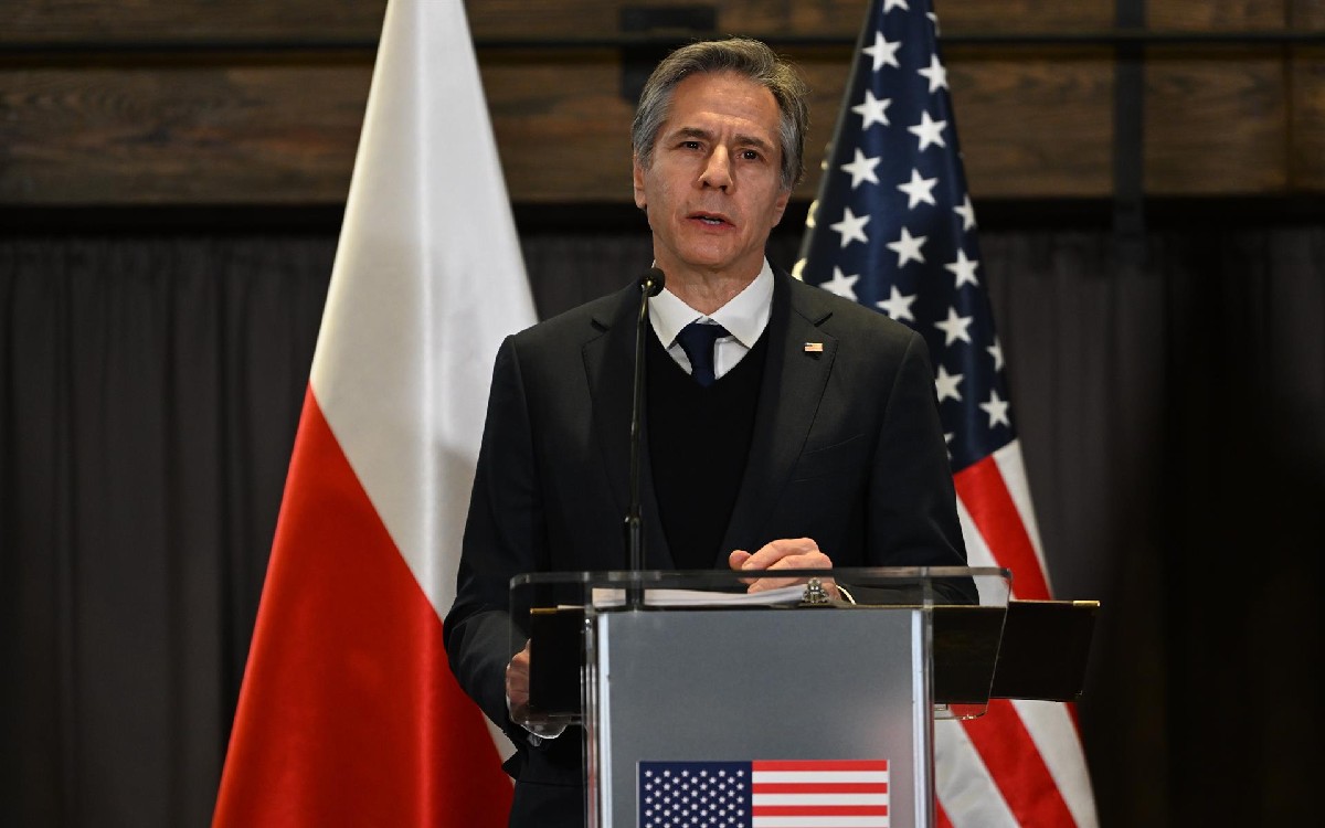 Blinken anuncia desde Polonia ayuda humanitaria y refuerzo del flanco este de la OTAN