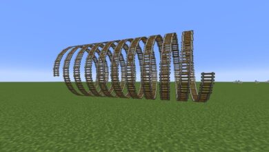 Bloques de comando de Minecraft utilizados para hacer Minecart Loop-de-Loop