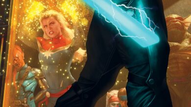 Capitana Marvel escapa de prisión tras una pelea intergaláctica en un bar