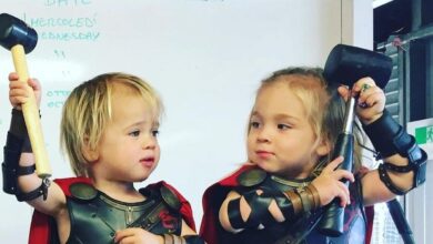 Chris Hemsworth comparte linda foto de sus hijos disfrazados de Thor