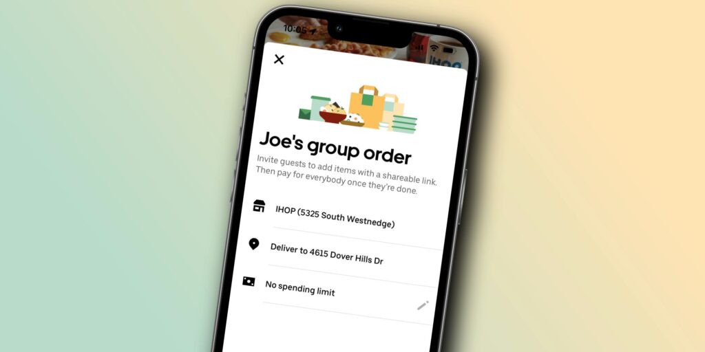 Cómo hacer un pedido grupal en Uber Eats y dividir la cuenta con amigos