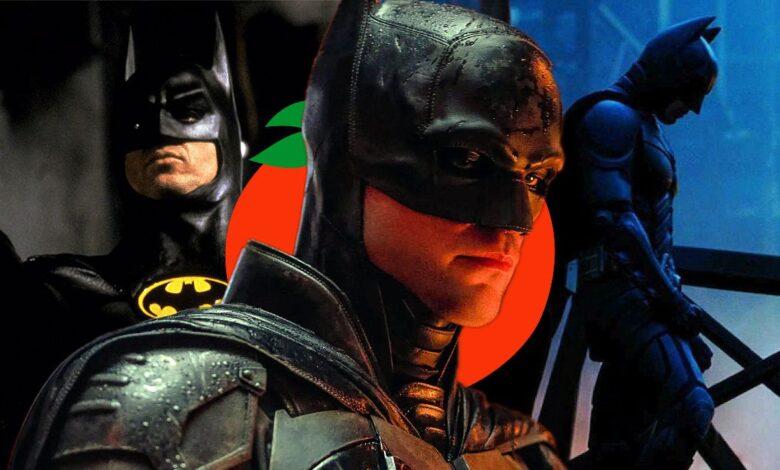 Cómo se clasifica Batman frente a otras películas de Dark Knight en Rotten Tomatoes