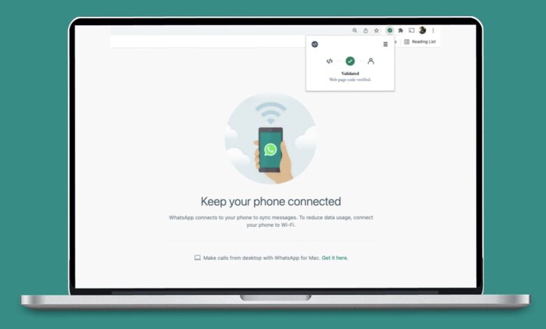 Cómo verificar la autenticidad de WhatsApp Web usando Code Verify Extension