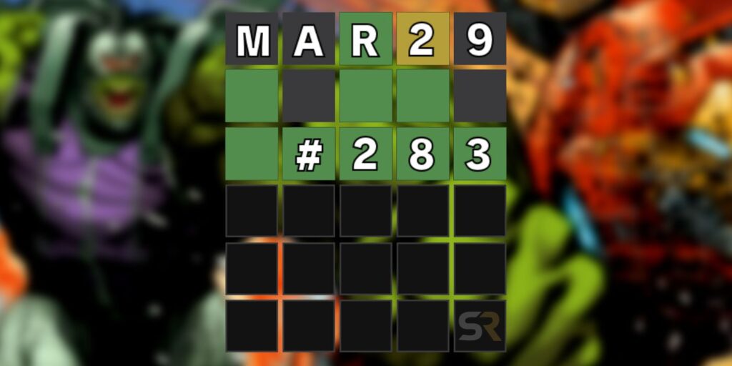 Consejos de Wordle de hoy (y respuesta) 29 de marzo # 283