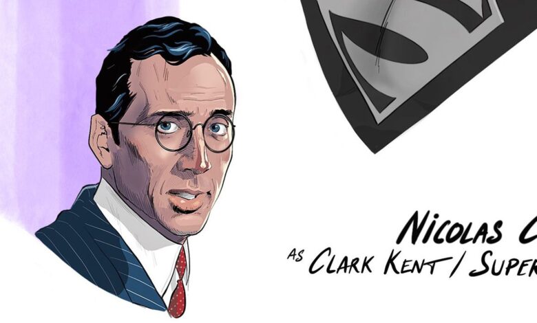 DC Art imagina al joven Nicolas Cage como Superman (y es perfecto en el papel)