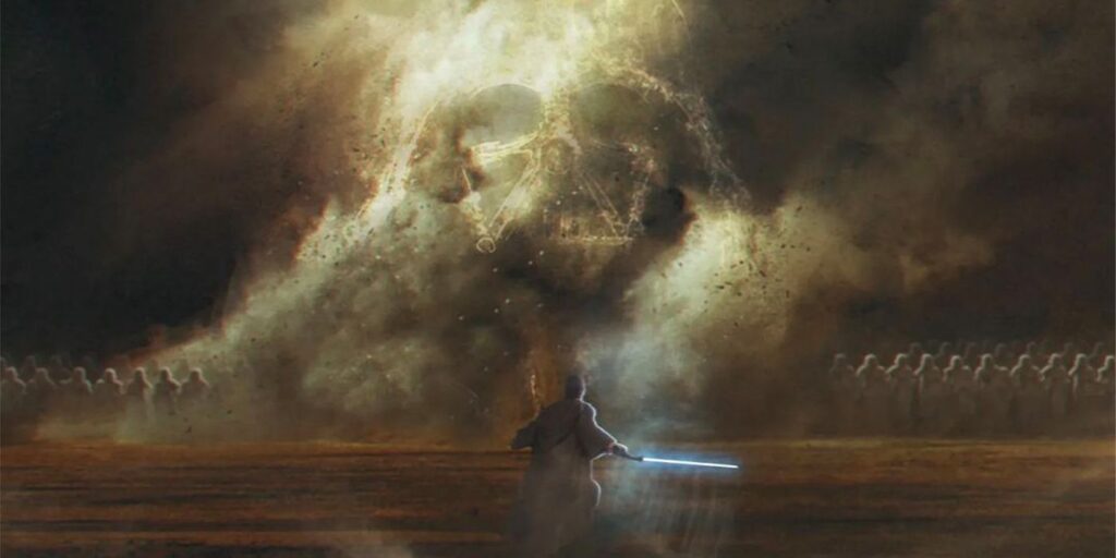 Darth Vader atormenta a Obi-Wan en póster de fan para Disney+ Star Wars Show