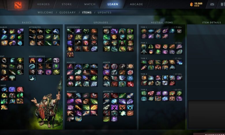 Dota 2: mejores elementos iniciales para cada rol (7.31/7.31b)