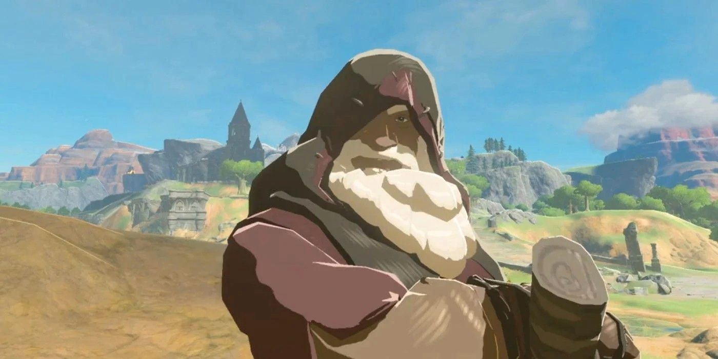 El anciano de BOTW tiene una reacción de diálogo oculto cuando se incendia