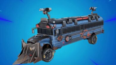 El autobús de batalla blindado de Fortnite ahora es un vehículo manejable