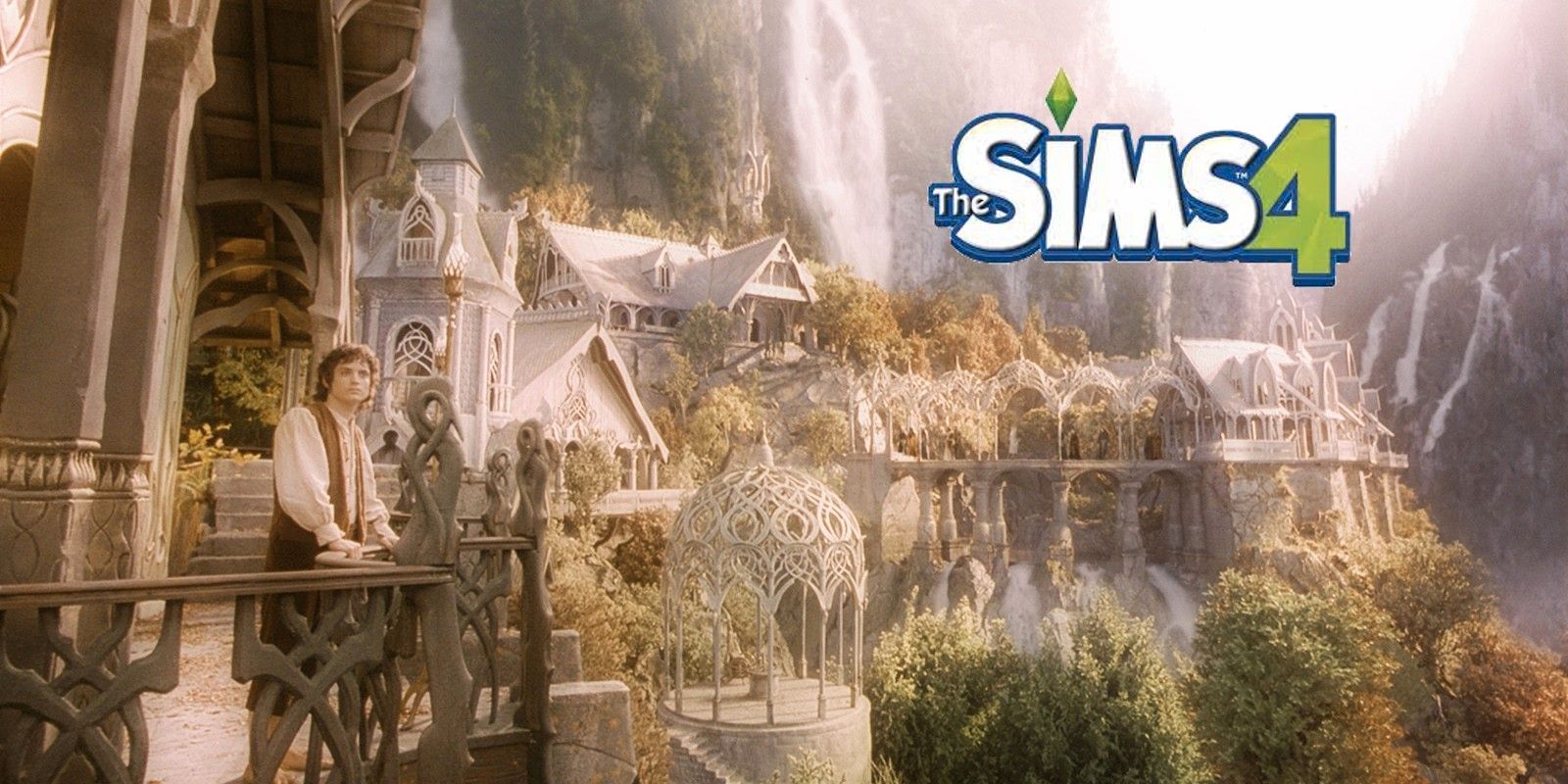 El diseño de Sims 4 Player recrea el consejo de Rivendell de LOTR (sin CC)