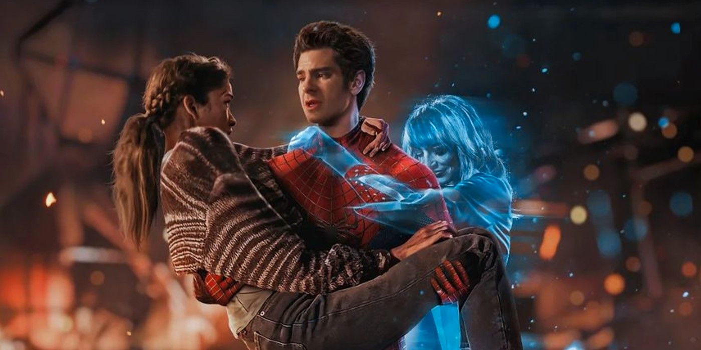 El fantasma de Gwen Stacy agregado a MJ Rescue de No Way Home en arte emocional