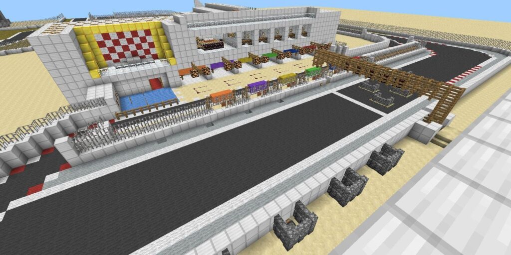 El hipódromo de Minecraft Ice Boat es una buena alternativa a Gran Turismo 7
