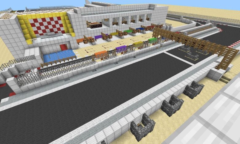 El hipódromo de Minecraft Ice Boat es una buena alternativa a Gran Turismo 7
