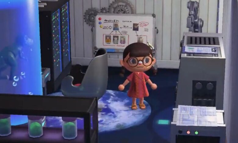 El jugador de Animal Crossing esconde una fortaleza secreta de superhéroes en el diseño del hogar