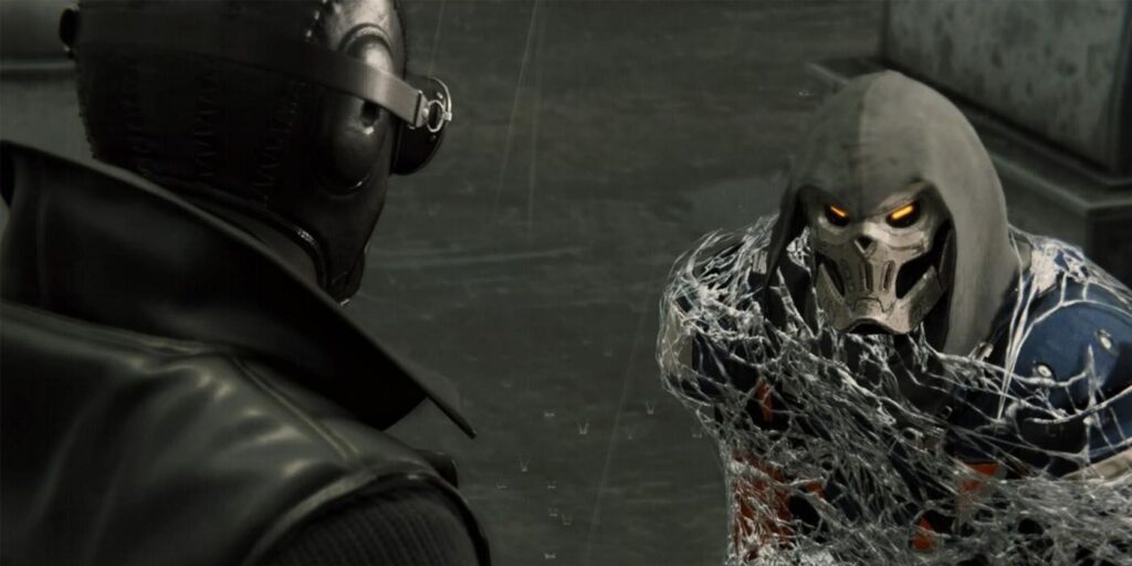 El jugador de Marvel's Spider-Man ve a Taskmaster mirando durante el desafío