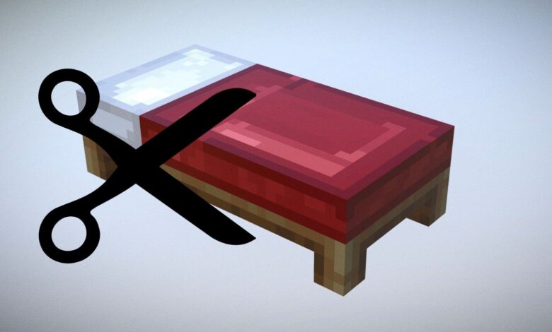 El jugador de Minecraft es la octava persona en encontrar un bloque de media cama raro