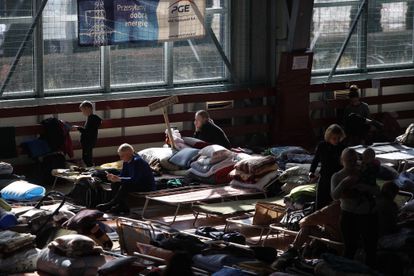 El centro de acogida de refugiados en Hrubieszow (Polonia) en el que recalaron Alex y Maria, este jueves.