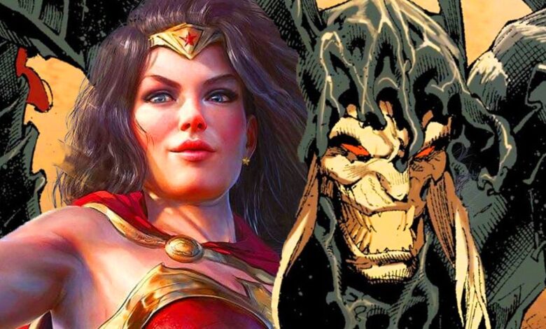 El nuevo disfraz de Wonder Woman es su propio 'Rey de negro'