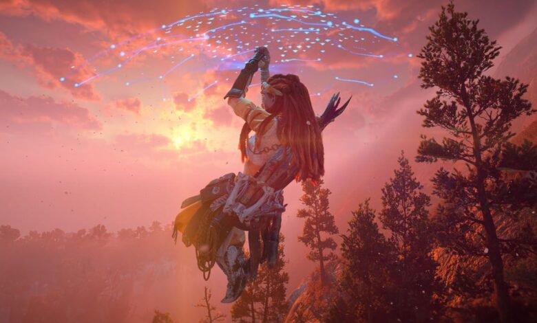 El planeador de Horizon Forbidden West se usó inteligentemente para evitar la escalada de cuello alto