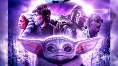 El póster de fanáticos de la temporada 3 de Mandalorian trae a Doc y The DeLorean a Star Wars