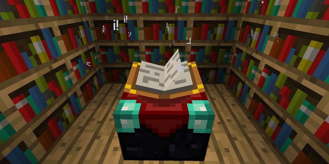 El texto de la tabla de encantamiento de Minecraft ha sido traducido