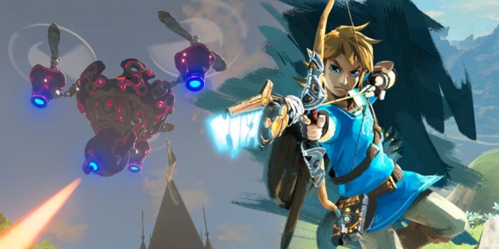 El tiro con truco accidental del jugador de BOTW derriba a Guardian Skywatcher