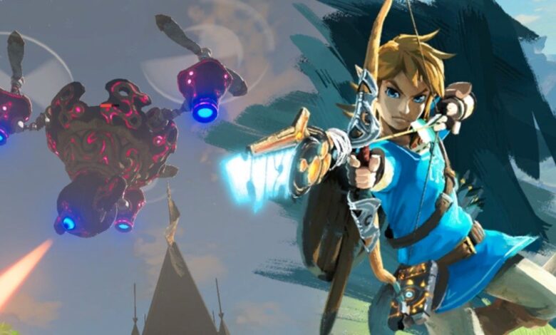 El tiro con truco accidental del jugador de BOTW derriba a Guardian Skywatcher