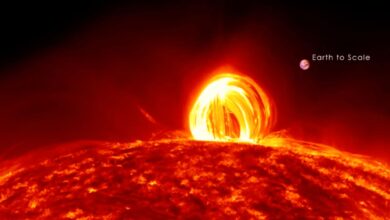 El video de la lluvia de plasma del sol es hermoso y aterrador