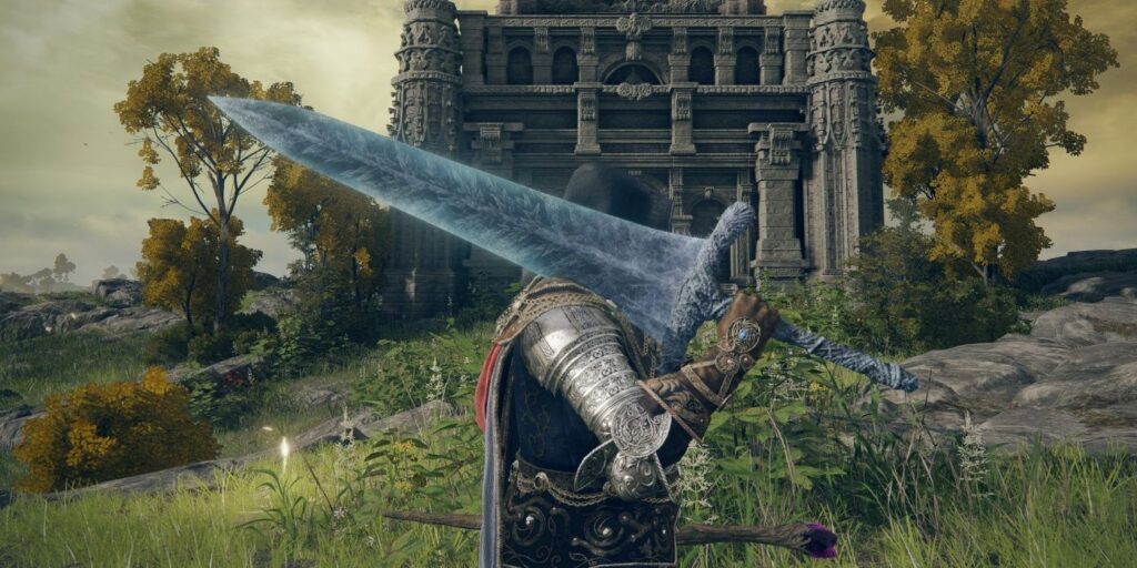 Elden Ring Invader interrumpe el comercio de armas y roba el espadón de la Luna Oscura