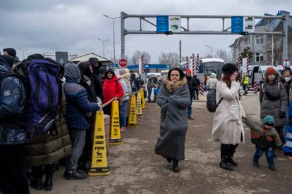 Entrada desde Ucrania a Moldavia por el punto fronterizo de Palanca. La llegada de refugiados es incesante.