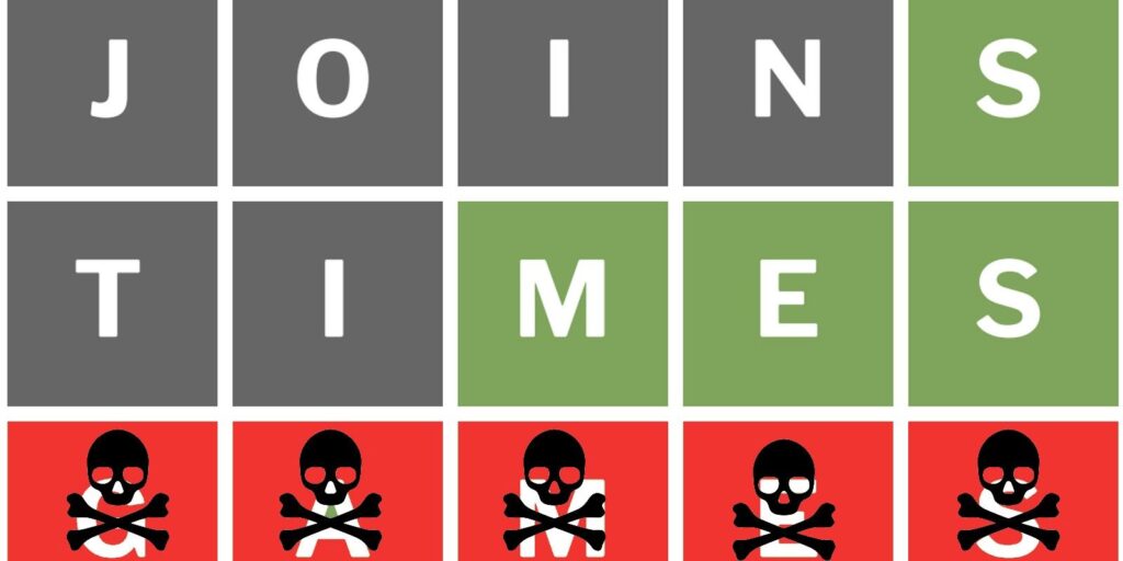 En Wordle Clone Survivle, los jugadores quieren evitar la respuesta correcta