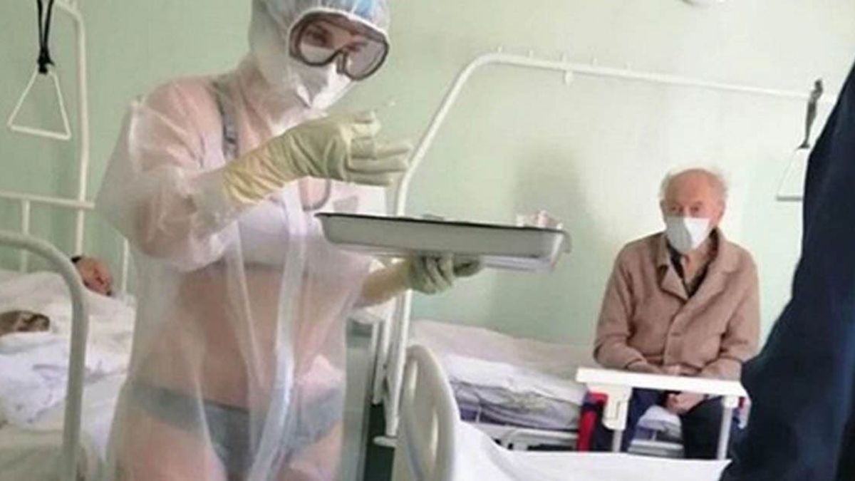 Enfermera viral por ir en ropa interior se convierte en presentadora de TV