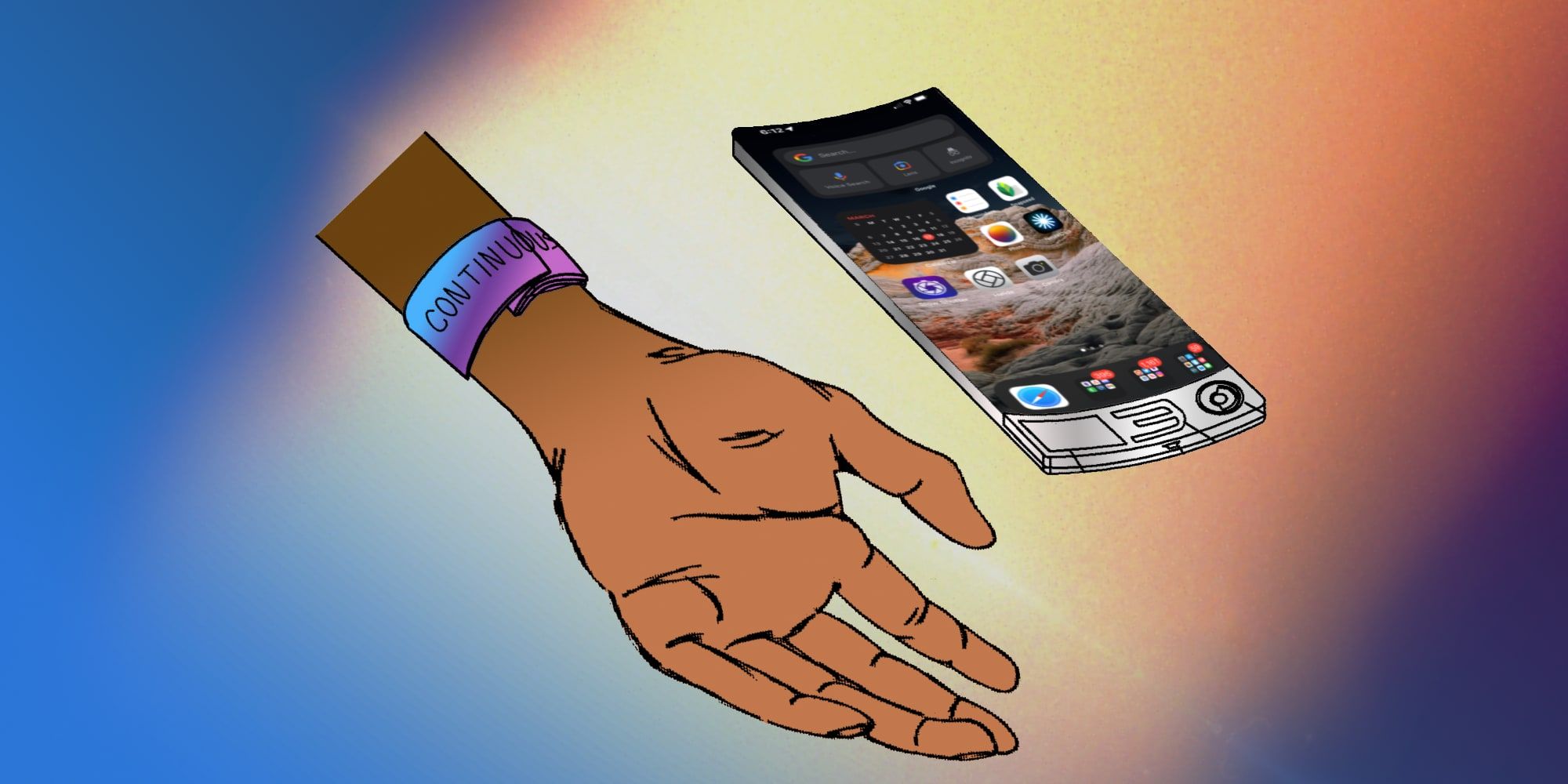 Esta loca patente muestra cómo el Apple Watch podría tener una pantalla más grande