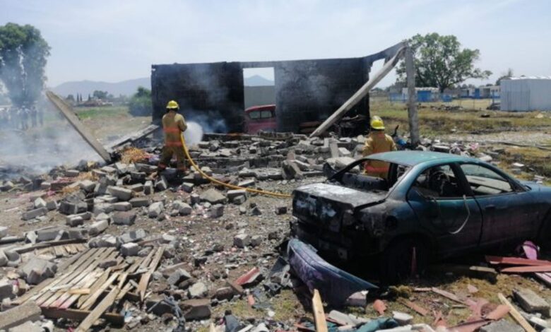 Explosión de polvorín deja dos heridos en Edomex | Video