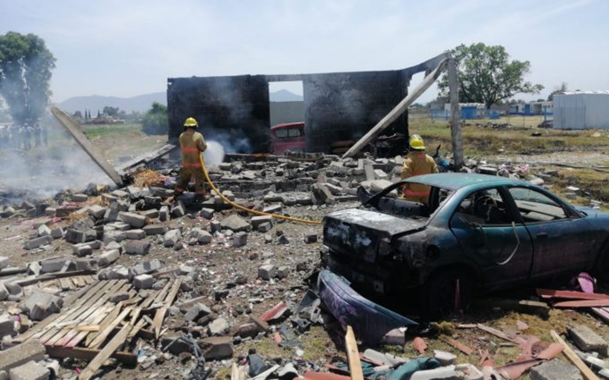 Explosión de polvorín deja dos heridos en Edomex | Video