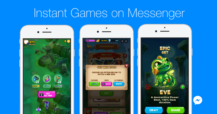 Facebook Messenger permite monetizar juegos con compras y anuncios