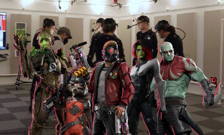 GOTG Game BTS Video Highlights Motion Capture Cutscenes