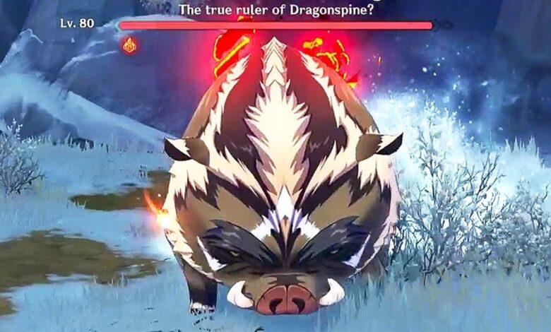 Genshin Impact: Cómo encontrar (y derrotar) al Gran Rey Snowboar